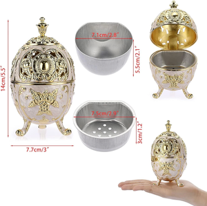 Traditional <b>Bakhoor</b> Incense Burner Arabic Style <b>Oud</b> Holder Religious Metal Eco-friendly for Home Fragrance and Cultural Ambience - Product Image 4