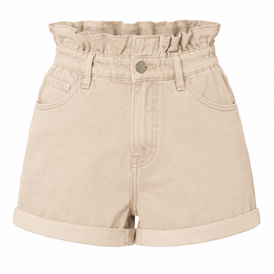 High Waisted Women <b>Jean</b> <b>Shorts</b> for a Modern Look Breathable Quick Dry <b>Black</b> Classic Style - Product Image 5