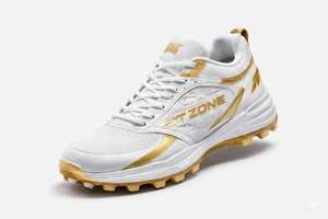 รองเท้าคริกเก็ต HIT ZONE รุ่นพรีเมียม แบบเย็บสองชั้น พร้อมปุ่มยางกันลื่น พื้นรองเท้าปรับแต่งได้สำหรับการแข่งขัน การฝึกซ้อม และการฝึกซ้อมประจำวัน - Product Image 2