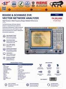 เครื่องวิเคราะห์เครือข่ายเวกเตอร์ Rohde Schwarz ZVR เครื่องทดสอบพารามิเตอร์ RF ไมโครเวฟ ความแม่นยำสูง 0.5% ป้องกันน้ำและฝุ่นระดับ IP65 รองรับการปรับแต่ง OEM - Product Image 1