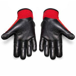 Gants de frappe en cuir bleu et jaune, fermeture auto-agrippante, unisexe, pour adulte, gants d'entraînement durables, ambidextres - Product Image 6