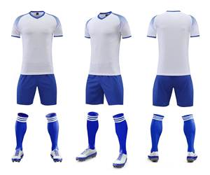 Maillots de football pour hommes personnalisés en gros, de haute qualité, respirants, à séchage rapide, ensembles d'uniformes de football et de survêtements d'entraînement - Product Image 1