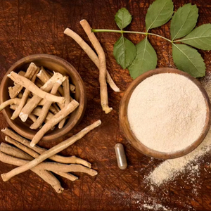 WARRLY Extracto Herbal de Corteza de Ashwagandha Natural en Polvo 99% Grado Alimenticio Extraído con Solvente en Envase de Plástico Tipo Mason Jar a Granel - Product Image 1