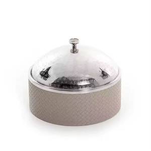 Moderno Calentador de Comida Esférico Negro Mate de Acero Inoxidable Hecho a Mano Apilable para Buffet, Servidor de Alimentos de Lujo para Catering - Product Image 6