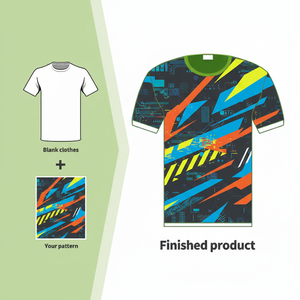 Camiseta de Manga Corta para Hombre, 100% Poliéster, Sublimación con Logotipo Personalizado, Transpirable, de Secado Rápido, Cuello Redondo, Estilo Casual Elegante - Product Image 1