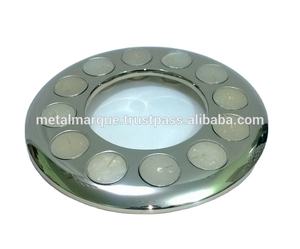 Portavelas de Té Redondo de Diseño Moderno y Elegante, Nuevo Diseño, Portavelas Decorativo Hecho a Mano en India para 12 Velas de Té - Product Image 1