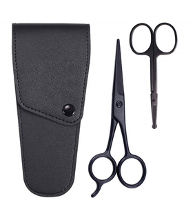 Ciseaux de maquillage de qualité professionnelle conçus pour des résultats professionnels dans le soin des sourcils et la coupe des poils du visage - Product Image 1