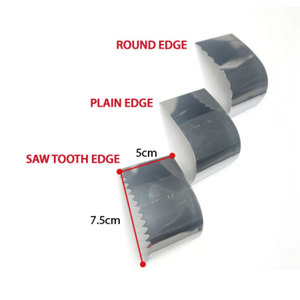 3-Piece Stainless Steel Kitchen Cake Scraper Set with 3 Edge Patterns Dishwasher Safe Cake Decorating Tool From Gyeonggi-do - Product Image 6
