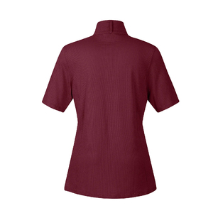 Chemises d'équitation en gros personnalisées, sous-vêtements en maille respirante en polyester/nylon élasthanne, polos de concours pour femmes, OEM - Product Image 5