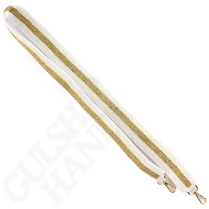 Mardi Gras hecho a mano con cuentas correa para monedero púrpura verde oro accesorio para bolsos de mano bolsos cruzados algodón combinación perfecta - Product Image 5