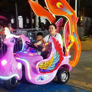 Coches eléctricos RC de alta visibilidad con luces LED para niños, ideales para alquiler en parques urbanos y ferias de jardín, con función de subida y bajada para la ciudad nocturna. - Product Image 3