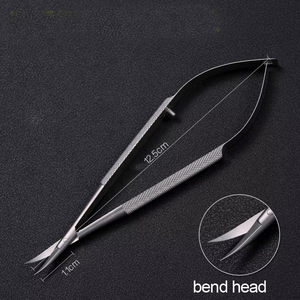 เครื่องมือผ่าตัดจุลศัลยกรรมจักษุ 12.5 ซม. กรรไกรสแตนเลสไทเทเนียมและที่จับเข็ม - Product Image 5