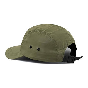 Olive Green 6-Panel Snapback <b>Cap</b> Unisex Adjustable Solid Color Casual Denim <b>Winter</b> Outdoor Front Panel Washed Hat - Product Image 2