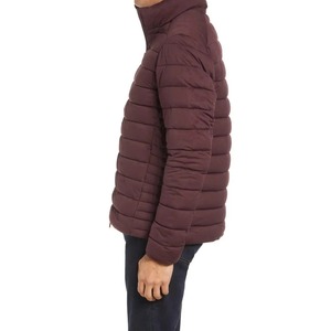 High Quality Unisex XL Puffer Jacket <b>Block</b> Quilted Stand Collar Patchwork Custom Printing OEM Service Available Fleece Canvas - Product Image 2
