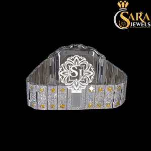 Antique Luxury <b>Automatic</b> Diamond Watch High Quality Full Iced Moissanite 41mm Dial Diameter 20mm Band New Arrival Hip Hop Style - Product Image 4