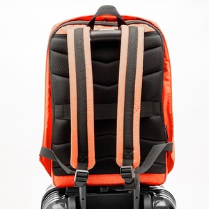 Mochila antirrobo con cremallera oculta naranja, bolso versátil, bolso de negocios, diseño informal y sencillo - Product Image 5