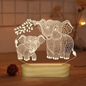 Lampe cadre photo LED 3D en promotion avec nom et date personnalisés, design élégant à effet d'illusion pour anniversaire, mariage, anniversaire de mariage - Product Image 1