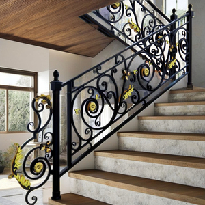 Barandilla de Acero Moderna para Escaleras, Barandal Metálico Decorativo para Interiores, Pasamanos de Acero Inoxidable, Diseño Elegante y Duradero para Hogares - Product Image 3
