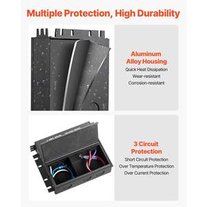 60W 24V Driver LED dimmerabile AC a DC trasformatore di alimentazione a tensione costante - Product Image 4