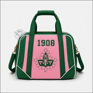 กระเป๋าเดินทางแบบดัฟเฟิลสีเขียวชมพู รุ่น AKA 1908 สำหรับผู้หญิง ออกแบบเองได้ ปิดด้วยซิป ทนทาน ผลิตจากโพลีเอสเตอร์ - Product Image 1