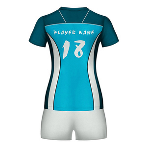 Teamwear Custom Logo Design Sublimation <b>Volleyball</b> Uniforms Quick Dry Women Breathable 100% Polyester <b>Volleyball</b> Jersey <b>Set</b> - Product Image 3
