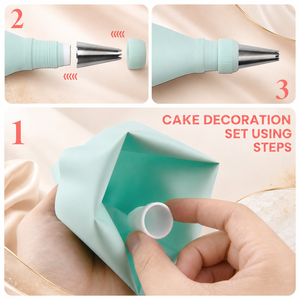 Ensemble de 15 pièces pour la décoration de gâteaux, comprenant des poches à douille réutilisables en TPU, des embouts en acier inoxydable et un grattoir à pâte pour la décoration DIY de cupcakes - Product Image 5