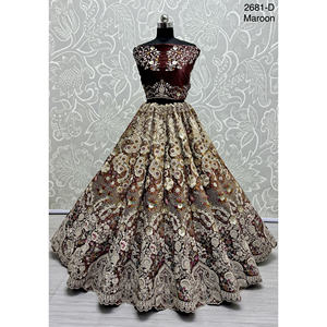 Nupcial Indio Desgaste Terciopelo Colecciones Para Novia Con Zarkhan Trabajo Por Fabzone - Product Image 1