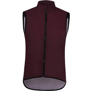 TRIBON SPORTS Gilet sans manches zippé pour homme, sans col, réfléchissant, tissé, respirant, vêtement de sport cycliste, couleur unie, polyester - Product Image 6