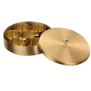 Caja de Almacenamiento de Condimentos de Alta Calidad, Organizador Metálico para Especias con Compartimentos para Hierbas e Ingredientes Secos - Product Image 3