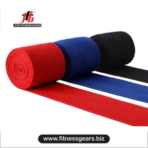 JUST FITNESS GEARS - Vendas para Manos Personalizadas de Poliéster, Unisex, Transpirables, Duraderas, con Cierre de Tirón, Protección Básica para Fisicoculturismo - Product Image 1