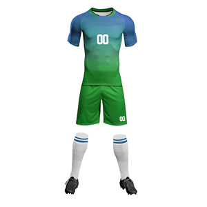 Unisex High-Light Weight Quick Dry Short Sleeve 100% Polyester Shirts Tops Sports Wear Sets Custom Logo Printing <b>Soccer</b> Suit - Product Image 5