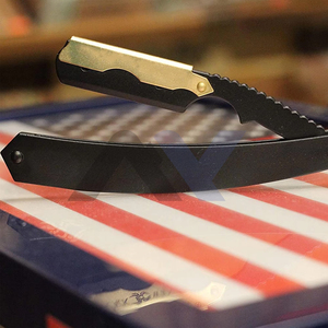 Premium Gold Clip <b>Swing</b> Lock Barber Razo Stainless Steel Straight Edge Shaving Razor High Quality Professional Salon Razor with - Product Image 5