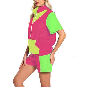 Ensemble court coupe-vent d'hiver pour femme, col montant uni, léger, décontracté, idéal pour la course, le fitness et les activités de plein air - Product Image 2