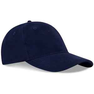 Navy Blue 6-Panel Baseball Cap Adjustable Unisex Cotton Solid Color Casual Hat - Product Image 6