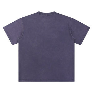 Camiseta de Alta Calidad con Lavado Ácido Personalizado, Estilo Vintage, Corte Cuadrado, Peso Pesado de 230 Gramos, Oversize, Desgastada, para Hombre, Ropa Urbana - Product Image 2