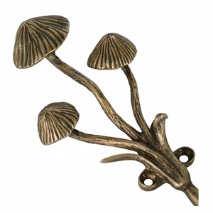 New Arrival Metal Coat <b>Hooks</b> with 3D Mushrooms Shape Metal <b>Wall</b> <b>Hooks</b> for Entryway Bathroom Bedroom Farmhouse Decoration - Product Image 2