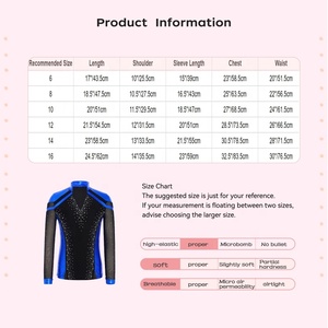 Traje de Patinaje Artístico para Niños de 6 a 16 Años, Top Metálico para Competencia, Práctica de Baile Latino, Ropa de Baile Infantil - Product Image 6