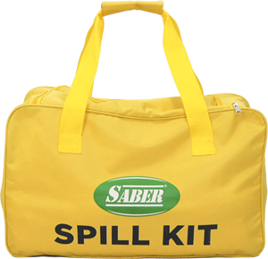 Kit de déversement de produits chimiques dangereux Mobile 12 Gallons (45 Litres) - Complet avec tampons et chaussettes absorbantes, dans un sac de transport portable - Product Image 2