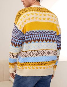 <b>Men's</b> Premium Quality Knit Sweater Round Neck <b>Long</b> Sleeve Soft Stretch Pullover Warm Comfortable Casual Winter Clothing - Product Image 5