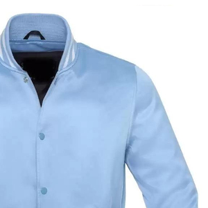 Veste en satin pour homme la plus vendue en gros, personnalisable, imperméable, coupe-vent, respirante, décontractée, à motif uni - Product Image 4