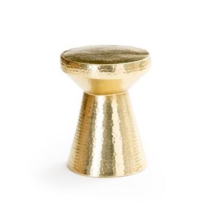 Luxury <b>Round</b> Metal <b>Side</b> <b>Table</b> With Polished Finish And Elegant Stand For Premium Interior Decoration - Product Image 1