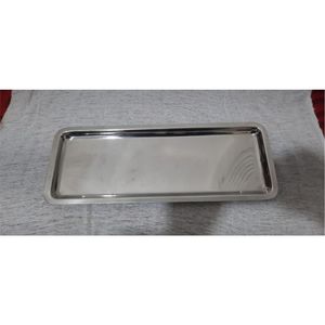 Bandeja Rectangular de Acero Inoxidable de Alta Calidad, Espejo Pulido, Plato de Exhibición de Alimentos, Bandeja de Servicio para Hoteles y Restaurantes - Product Image 1