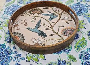 Quality Design Wood Enamel Printed <b>Platter</b> Wooden <b>Platter</b> wooden Tray Enamel Tray Printed <b>Platter</b> at very low factory Price - Product Image 5