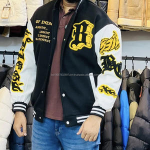 แจ็คเก็ตเบสบอลผ้ากำมะหยี่สำหรับผู้ชาย - Product Image 4