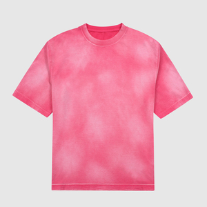 Wholesale Washed Tee Heavy Weight <b>Tshirt</b> Dtg Black <b>Tshirt</b> 250gsm 100% Cotton Vintage pp Spray O-neck Acid Wash T-shirt - Product Image 5