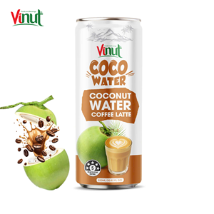น้ำมะพร้าวผสมกาแฟลาเต้ ชาเขียวมัทฉะแท้ 320 มล. กระป๋อง - เครื่องดื่มเกลือแร่ธรรมชาติ ช่วยเติมความสดชื่น แจกตัวอย่างฟรี ราคาสุดคุ้ม - Product Image 1