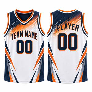 Fabricant de maillots de basket-ball personnalisés pour les jeunes, fournisseur de maillots de sport respirants en mesh avec nom et numéro d'équipe pour enfants - Product Image 1