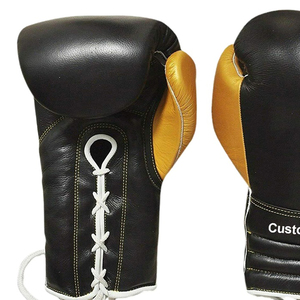 ถุงมือชกมวยแบบผูกเชือก หนังแท้ สำหรับฝึกซ้อม มวยไทย คิกบ็อกซิ่ง MMA และซ้อมกับกระสอบทราย - Product Image 4