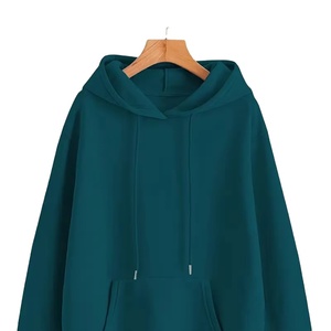 Venta al por mayor de productos calientes logotipo personalizado Sudadera con capucha de lana de las mujeres de peso pesado liso grueso Sudadera con capucha y sudaderas personalizadas de lana - Product Image 1