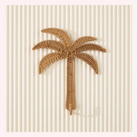 Platos Decorativos de Pared de Ratán Modernos Art Deco Ecológicos Hechos a Mano, Color Personalizado, Paquete Multipieza para un Hogar Sostenible